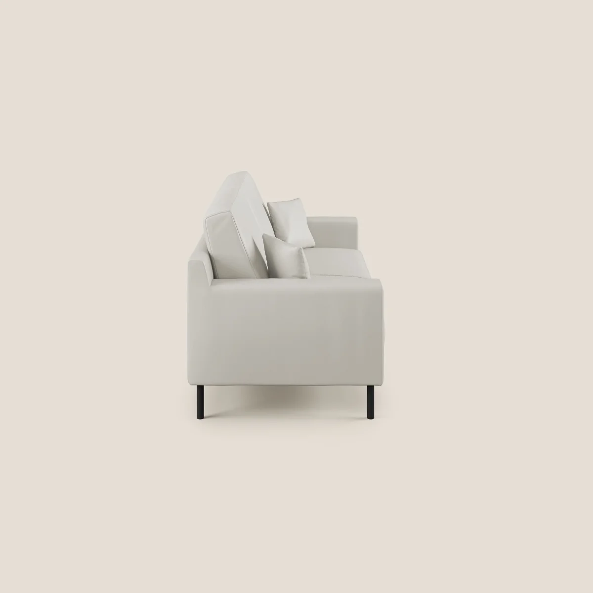 Uranio modernes Sofa aus wasserfestem Kunstleder T04 weiß – Bild 7