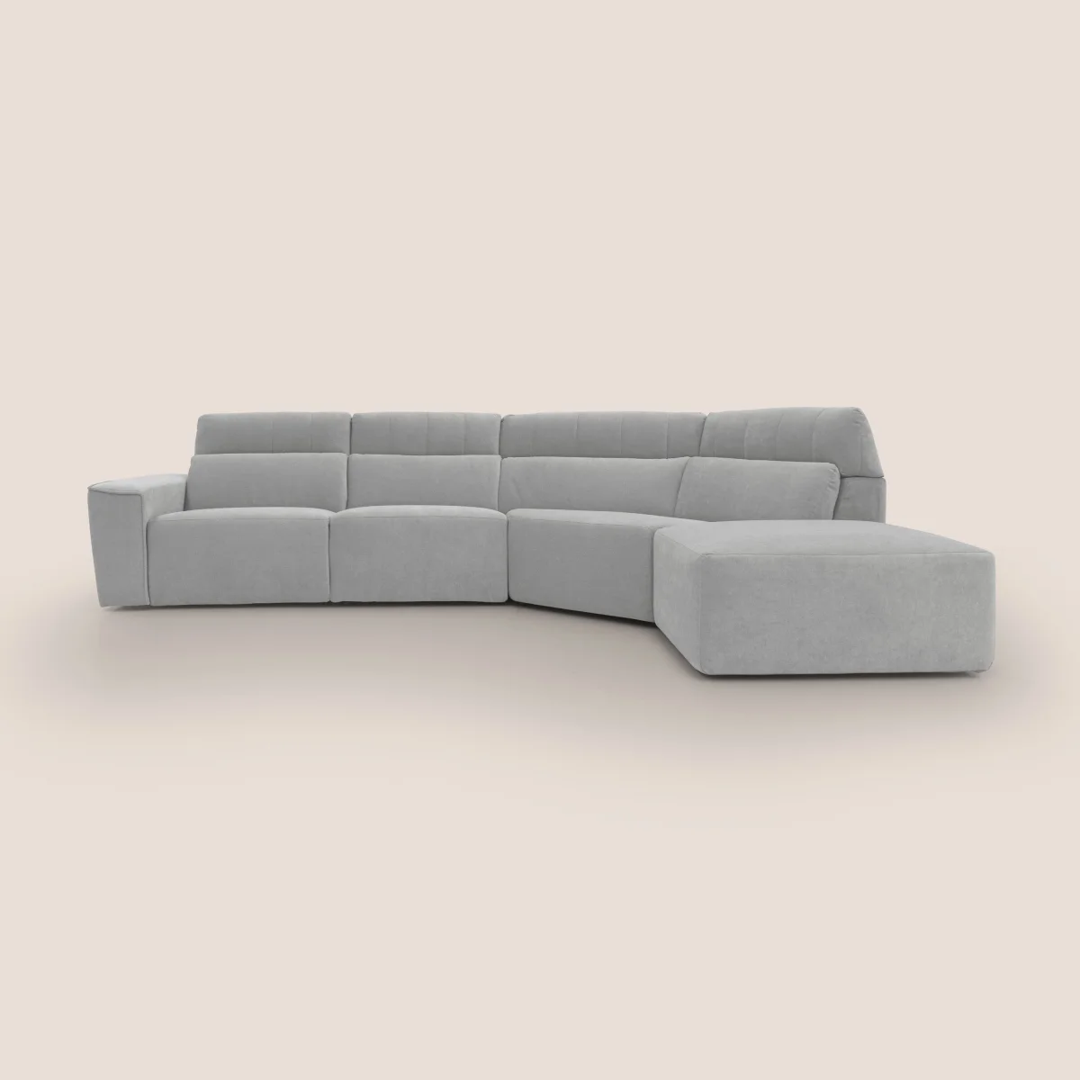 Clark modulares Ecksofa mit elektrischer Relaxoption aus wasserfestem, abwaschbarem Stoff T17 grau – Bild 2