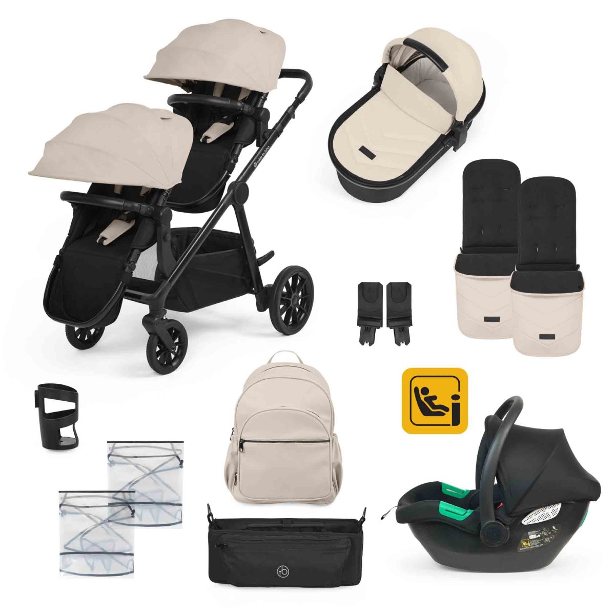 Virgo Growing Family 13-teiliges Reisesystem mit i-Size Cirrus Autositz – Bild 2