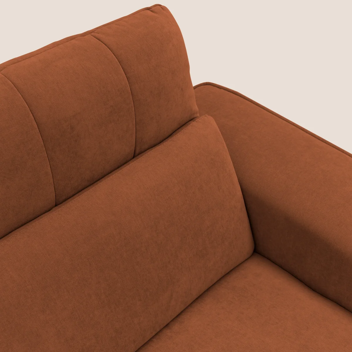 Clark Modulsofa mit elektrischer Relaxoption aus wasserfestem, abwaschbarem Stoff T17 orange – Bild 7