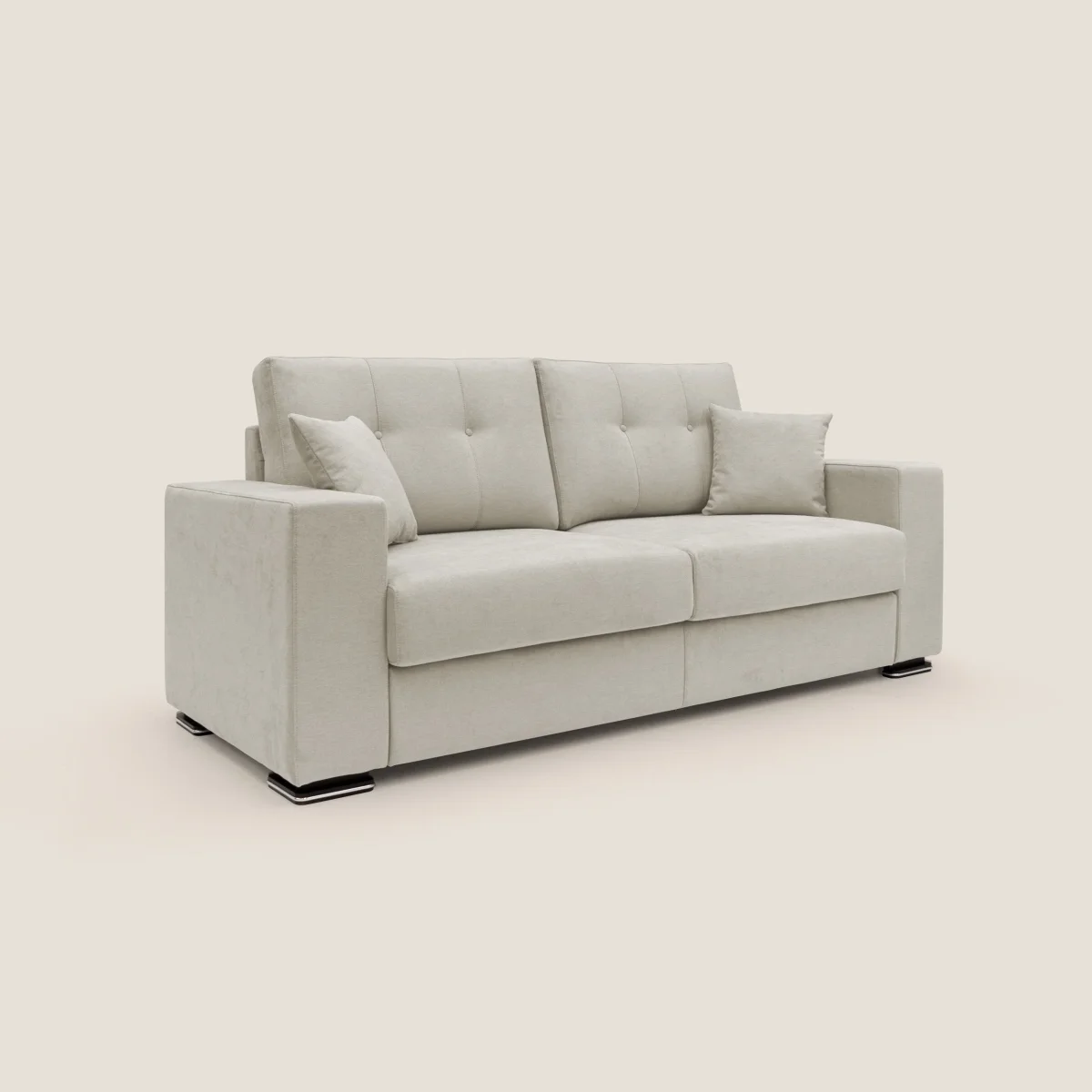 Giove Sofa aus weichem wasserfestem Stoff T02 sahne – Bild 4