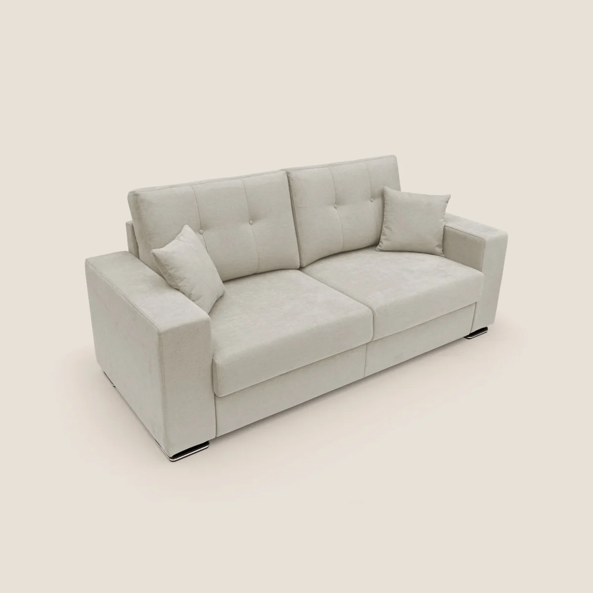 Giove Sofa aus weichem wasserfestem Stoff T02 sahne – Bild 6