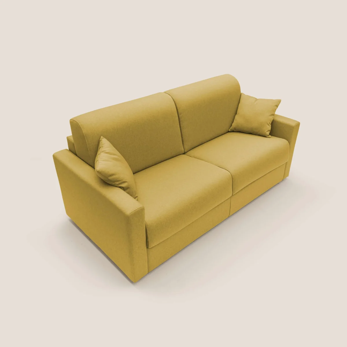 Chris Schlafsofa aus wasserfestem Stoff T13 gelb – Bild 8