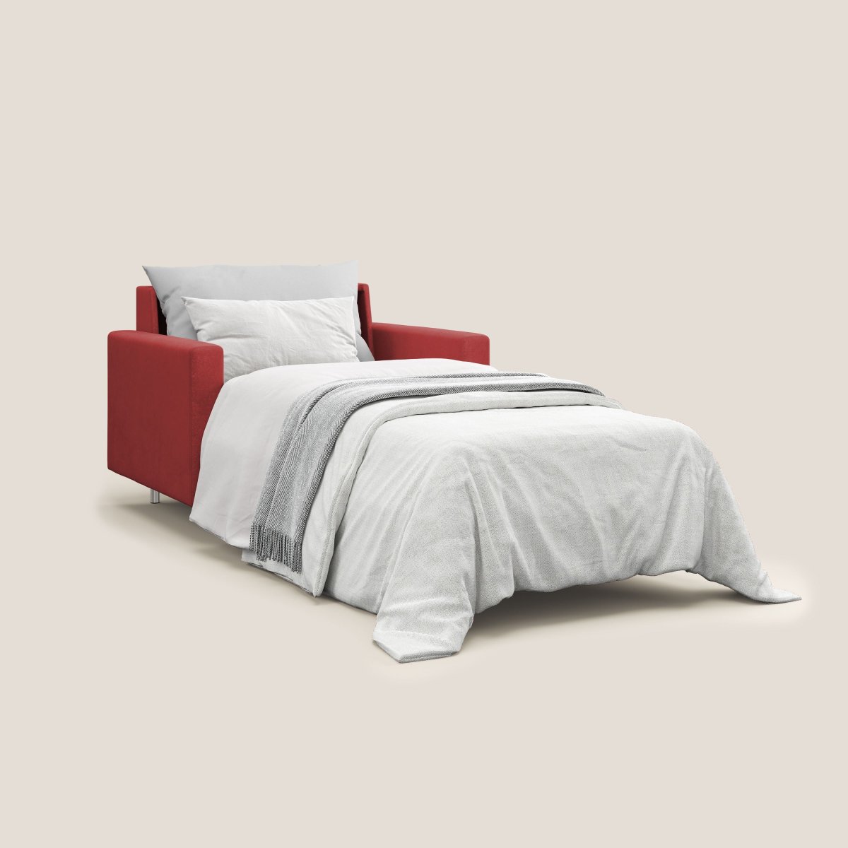 Megan schlafsessel aus abwaschbarer MIkrofaser T11 rot – Bild 4