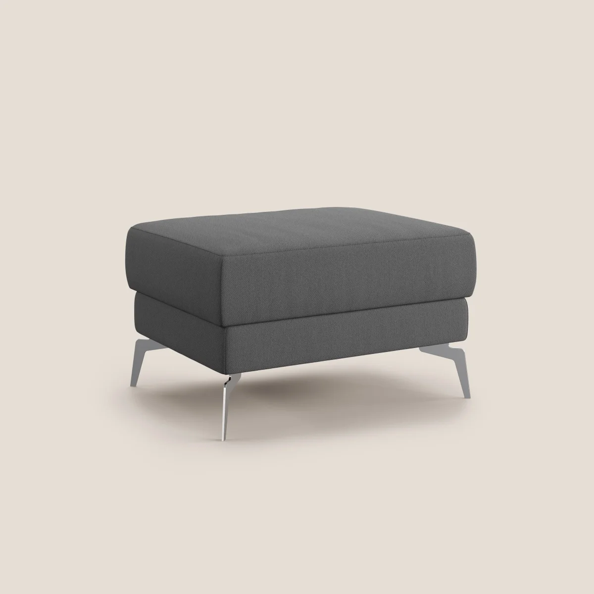 Star Hocker mit hohen Füßen aus abwaschbarem Stoff T05 anthrazit – Bild 3