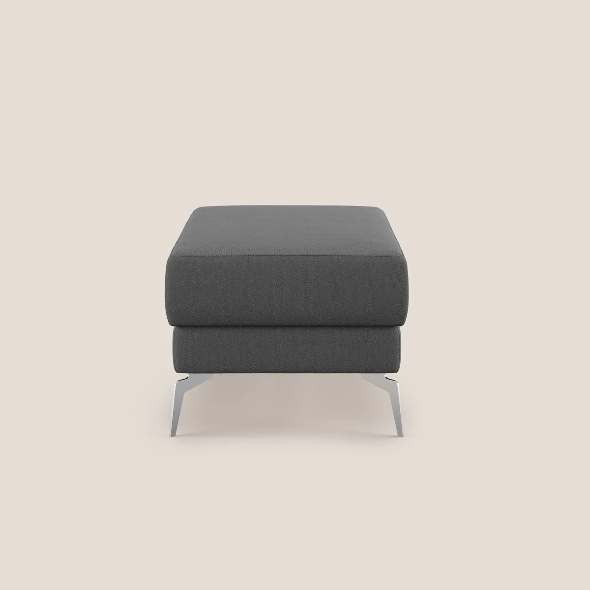 Star Hocker mit hohen Füßen aus abwaschbarem Stoff T05 anthrazit – Bild 4