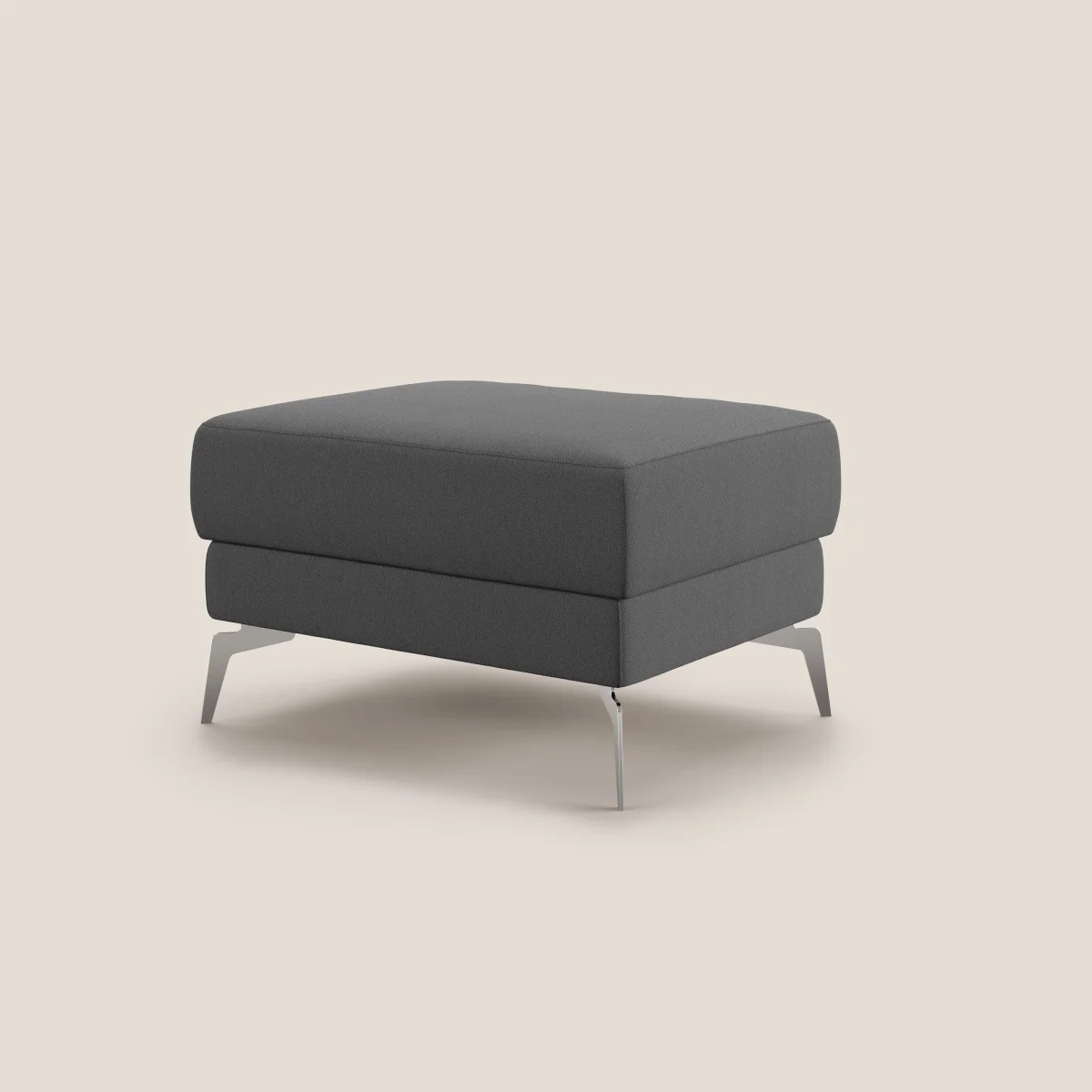Star Hocker mit hohen Füßen aus abwaschbarem Stoff T05 anthrazit – Bild 5