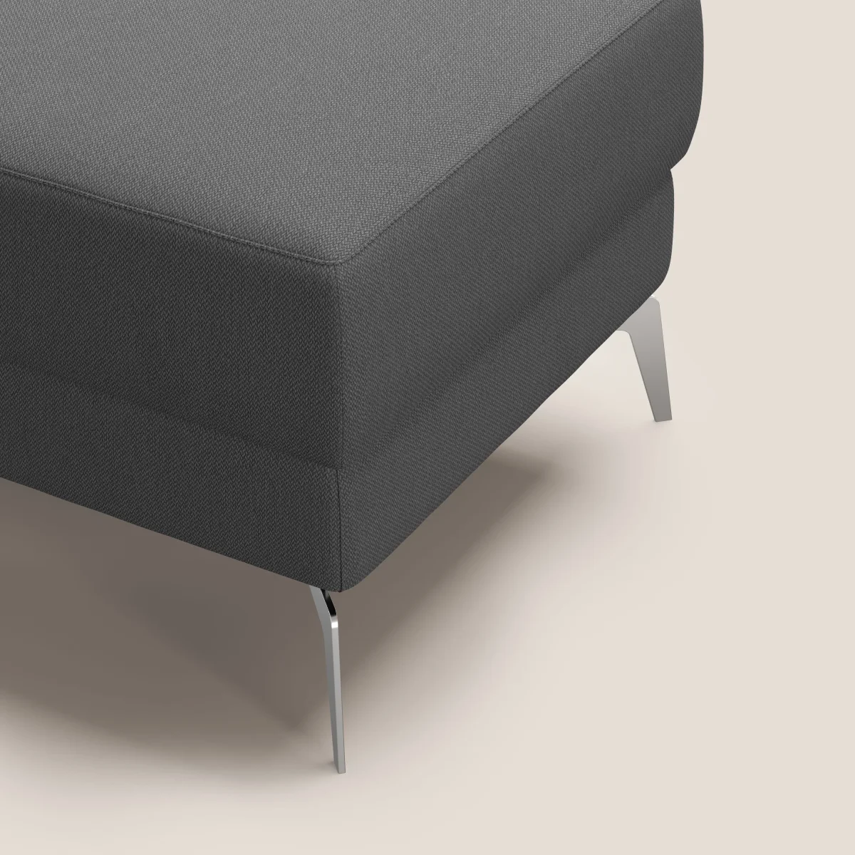 Star Hocker mit hohen Füßen aus abwaschbarem Stoff T05 anthrazit – Bild 8