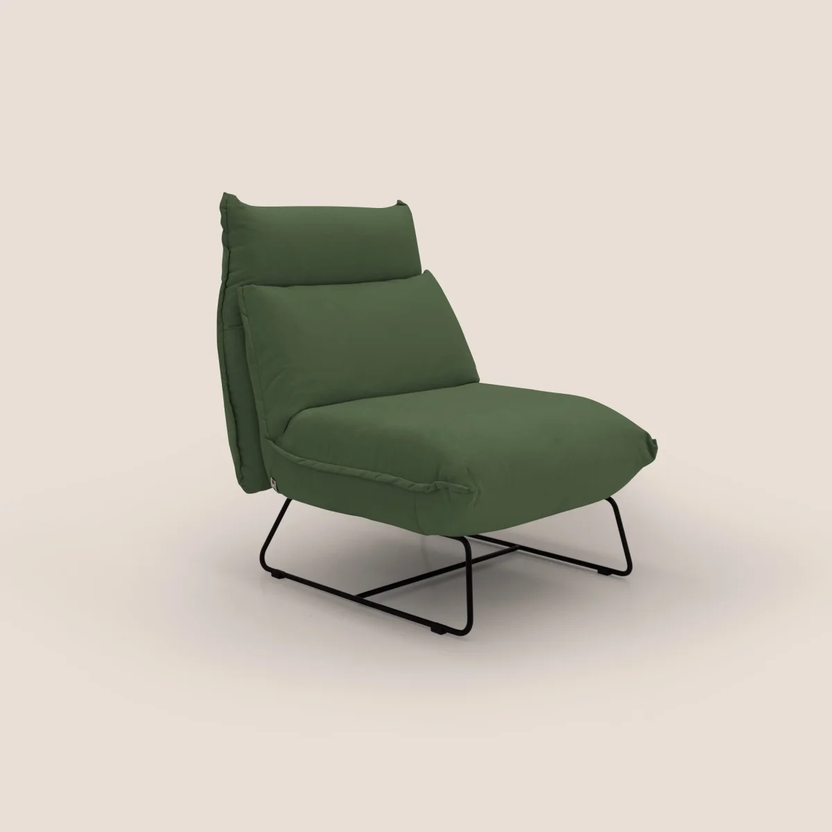 Tessa moderner Design-Sessel aus weicher, abwaschbarer Mikrofaser T11 grün – Bild 3