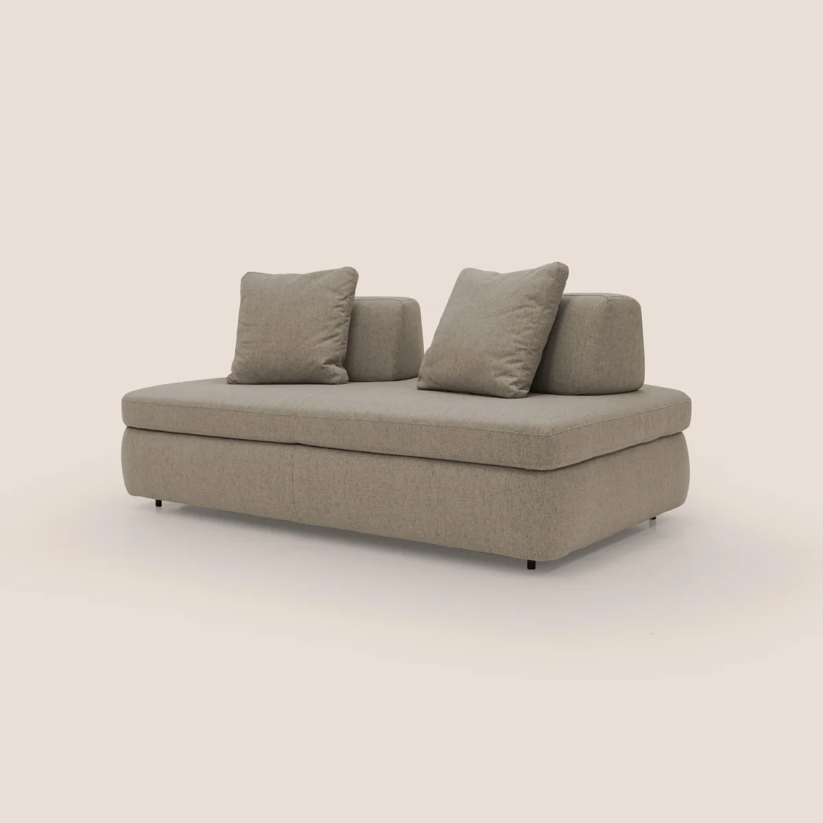 GRANSASSO Schlafsofa mit innovativem DESIGN aus wasserfestem Stoff T03 braun – Bild 5