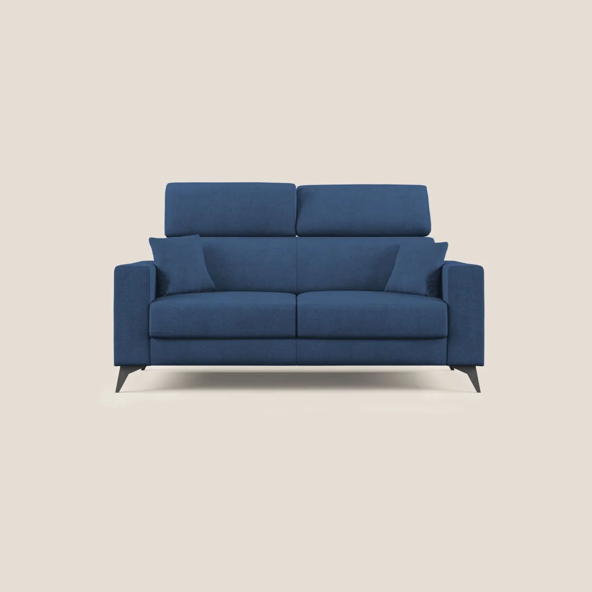 Pegaso Schlafsofa mit verstellbaren Kopfstützen und Bezug T02 blau – Bild 2