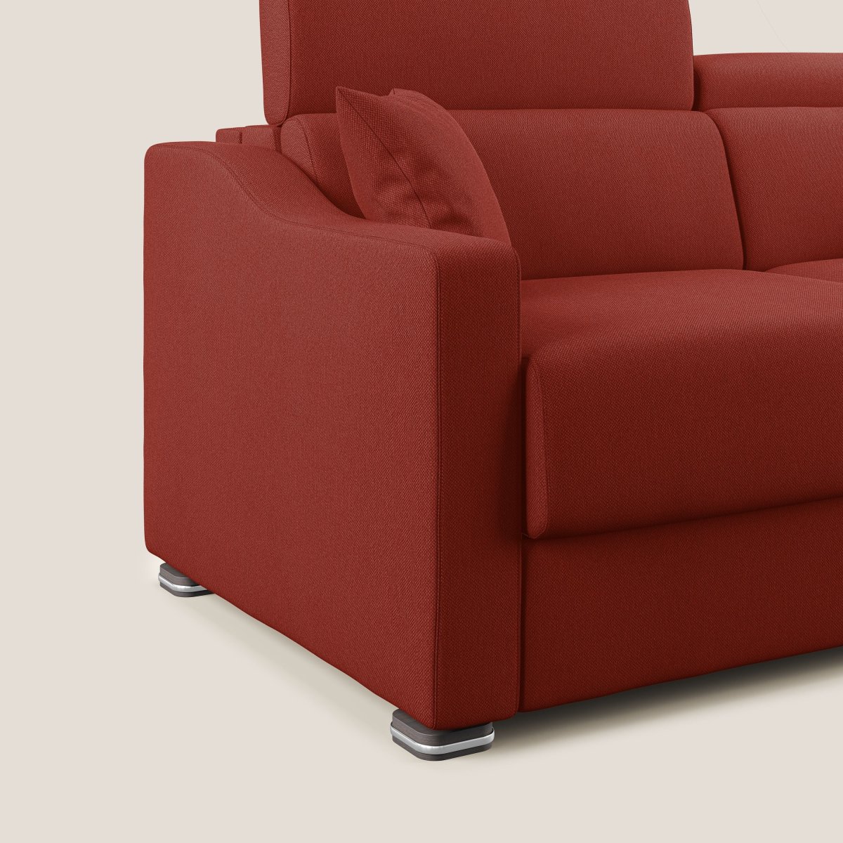 Amber Schlafsofa aus schmutzabweisendem Stoff T05 rot – Bild 7
