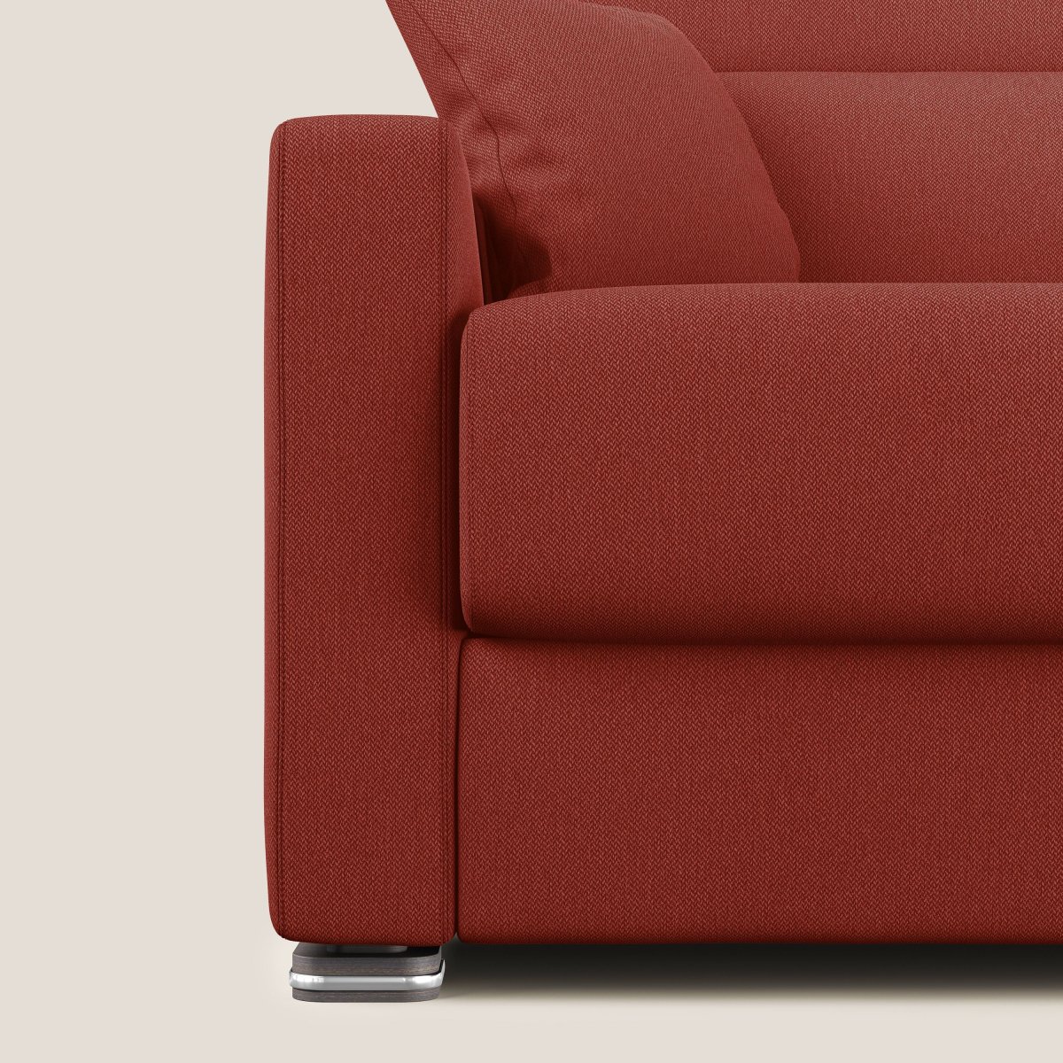 Amber Schlafsofa aus schmutzabweisendem Stoff T05 rot – Bild 9
