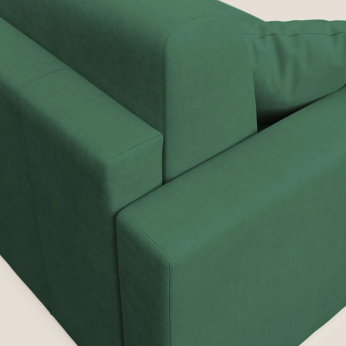 Best Ecksofa mit Schlaffunktion aus wasserfestem Stoff T02 grün – Bild 9