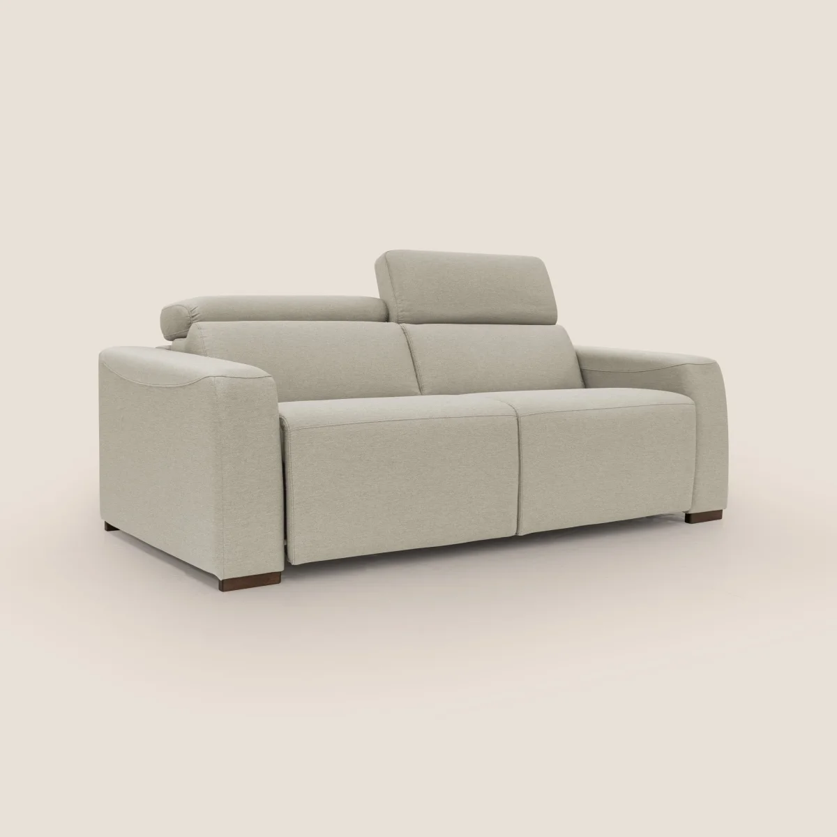 Poseidon Schlafsofa mit elektrischem Relaxmechanismus aus wasserfestem, abwaschbarem Stoff T05 sahne – Bild 5