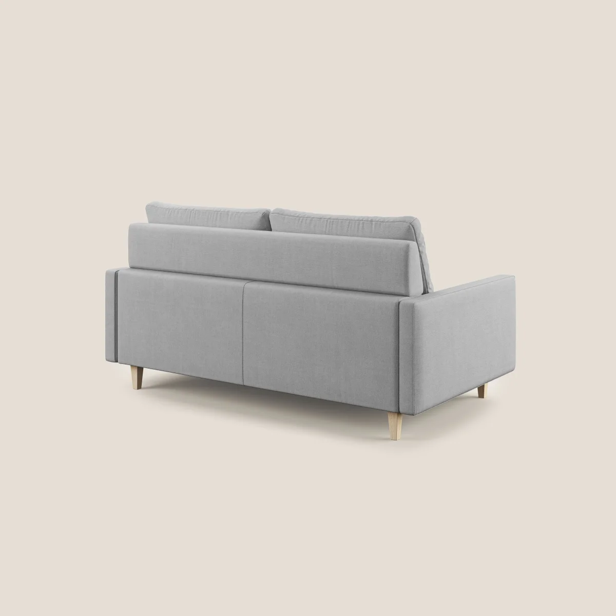 Matisse Sofa mit ausziehbaren Sitzen und Rückenlehnen aus Gänsedaunen, Bezug aus abwaschbarem Stoff T17 grau – Bild 6
