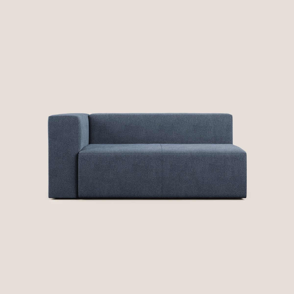 Nettuno Maxi Eck- und Seitenmodul aus weichem Bouclè T07 blau – Bild 5