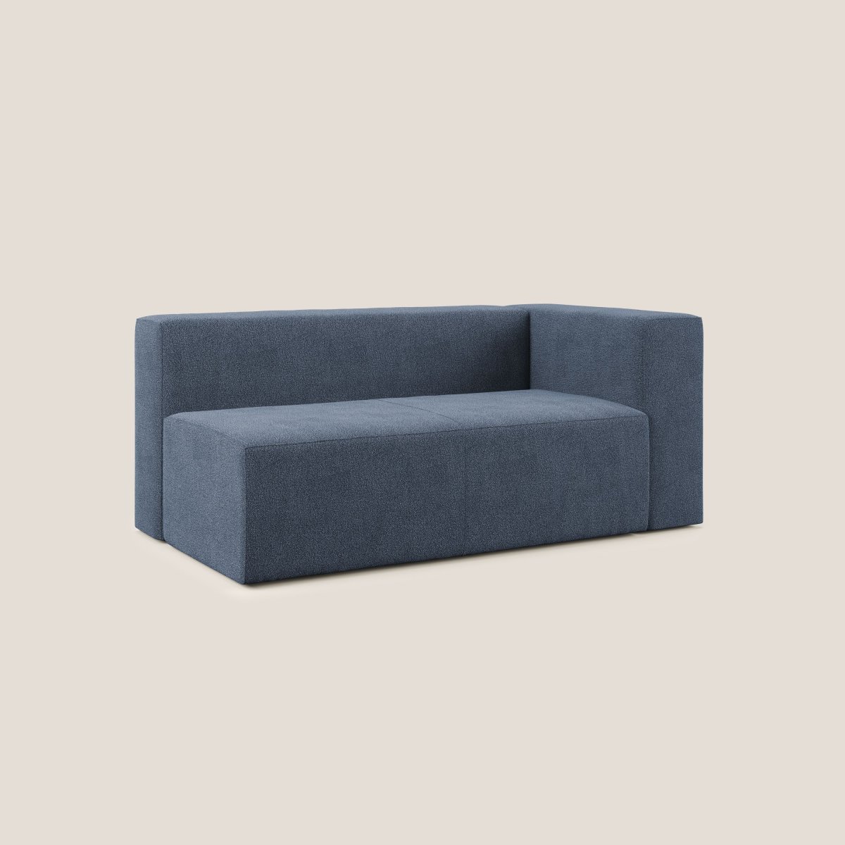 Nettuno Maxi Eck- und Seitenmodul aus weichem Bouclè T07 blau – Bild 8