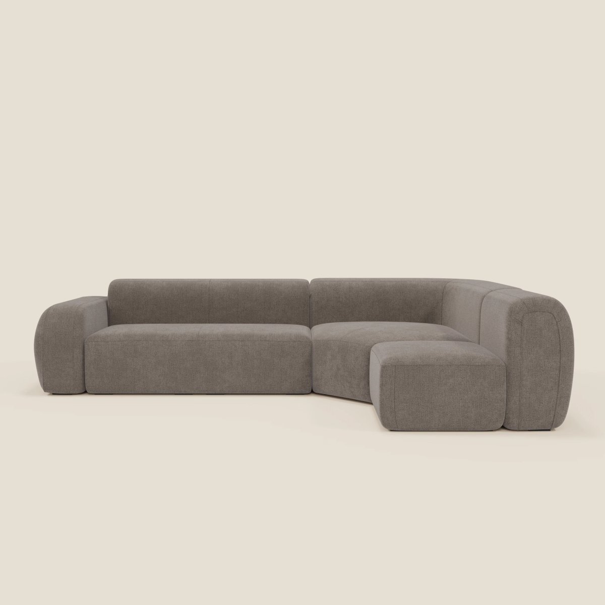 BonBon modulares Ecksofa – fleckenabweisender Stoff T23 Taupe – Bild 3