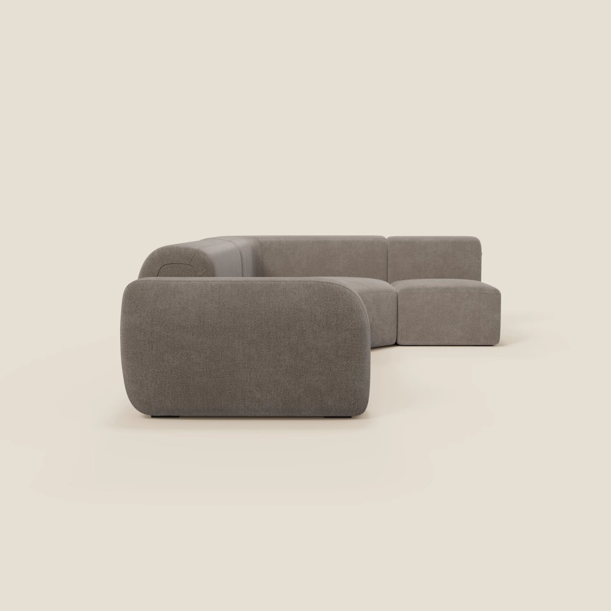 BonBon modulares Ecksofa – fleckenabweisender Stoff T23 Taupe – Bild 6