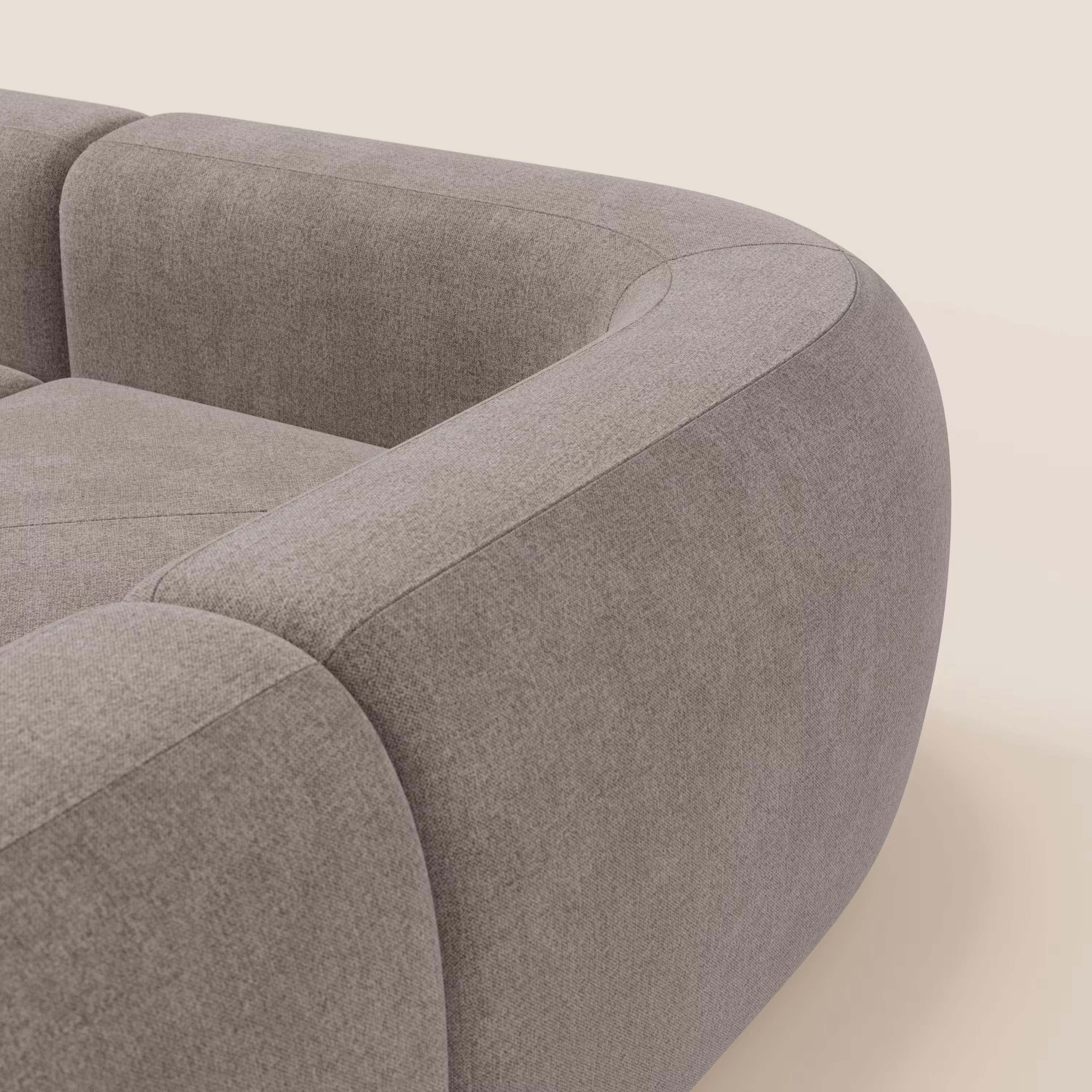 BonBon modulares Ecksofa – fleckenabweisender Stoff T23 Taupe – Bild 9