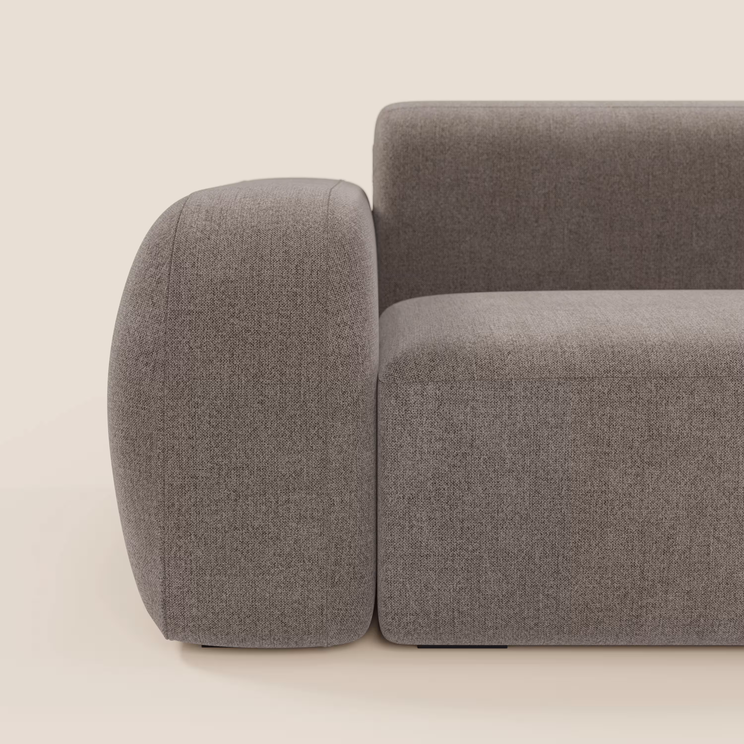 BonBon modulares Ecksofa – fleckenabweisender Stoff T23 Taupe – Bild 5